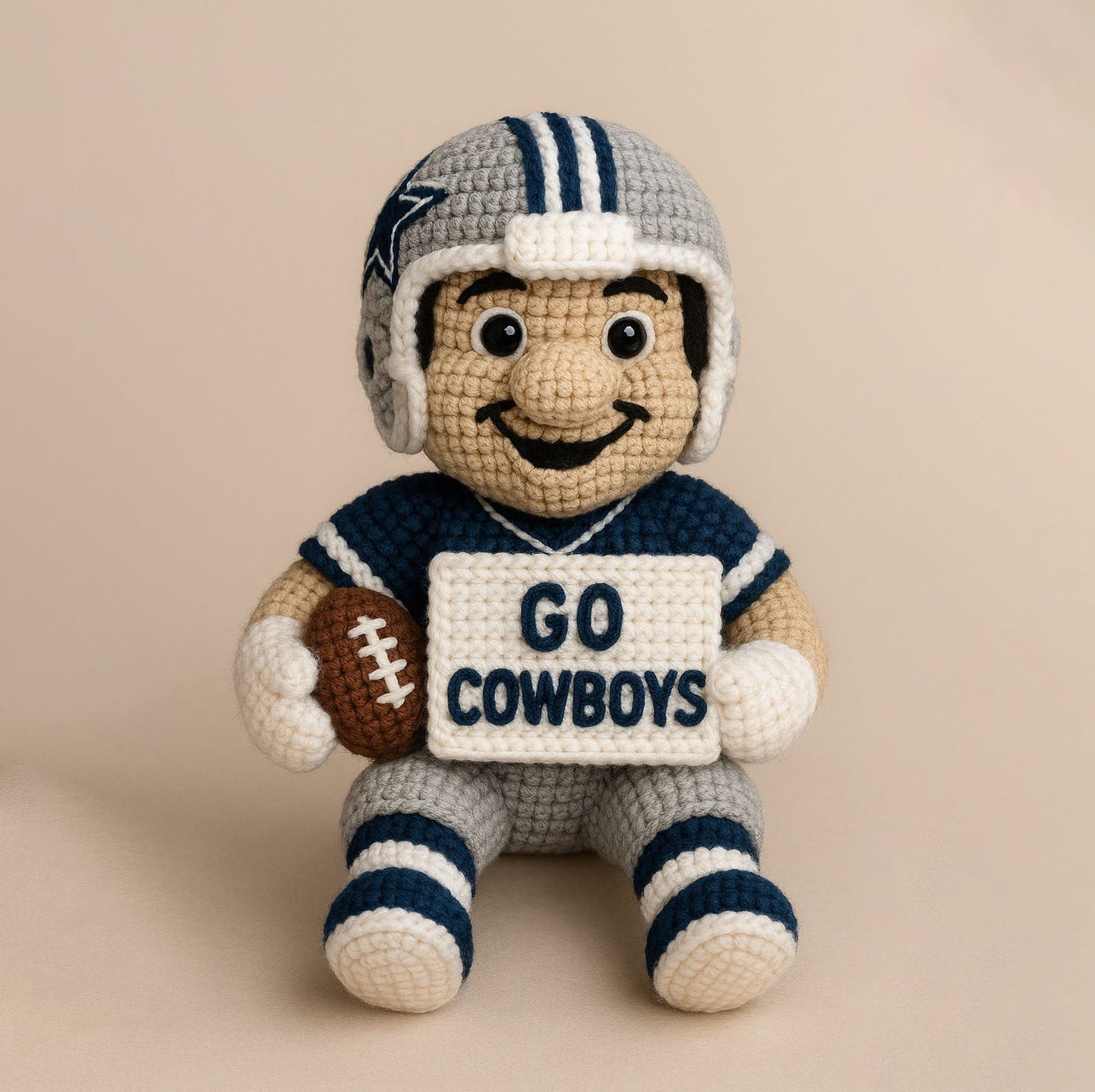 LIMITED EDITION - NEW PREMIUM NFL21 DCB DALLAS COWBOYS HANDMADE CROCHET