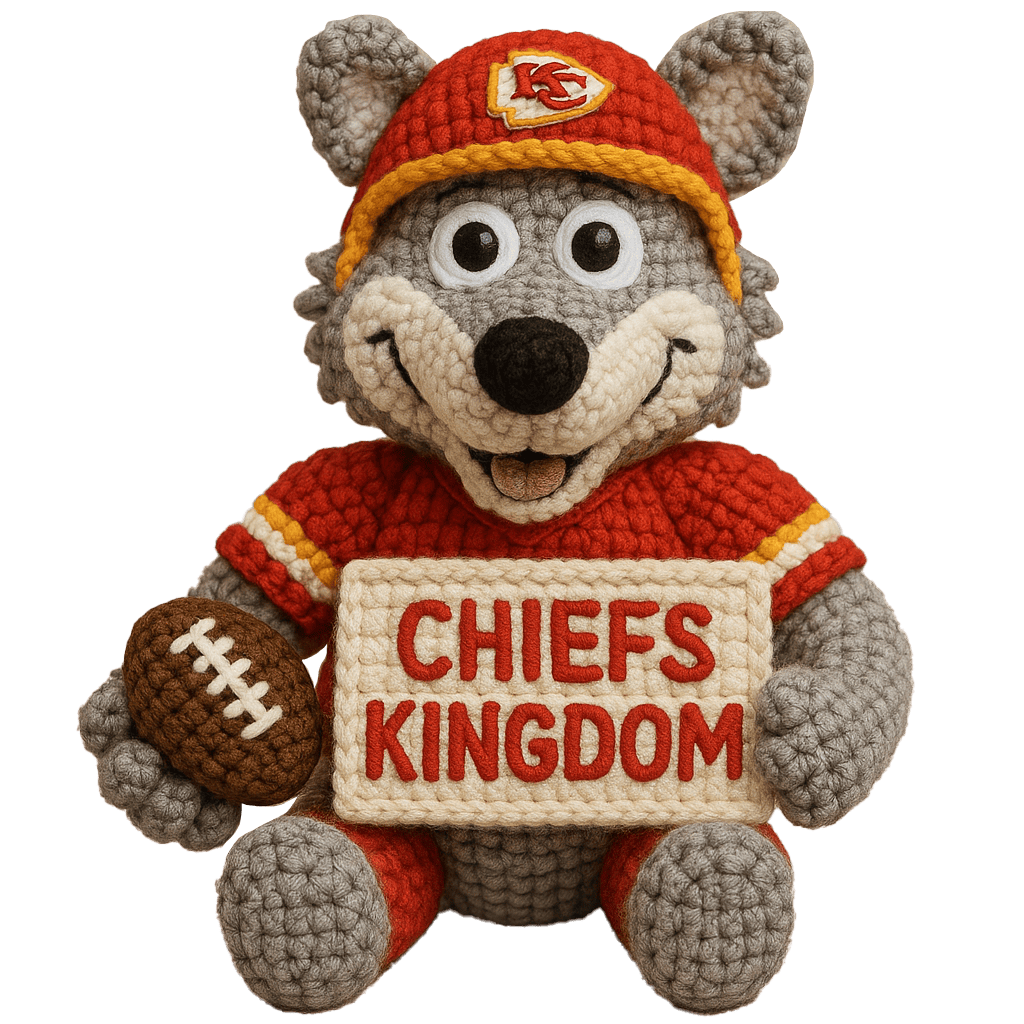 LIMITED EDITION - NEW PREMIUM NFL01 KCC KANSAS CITY CHIEFS HANDMADE CROCHET
