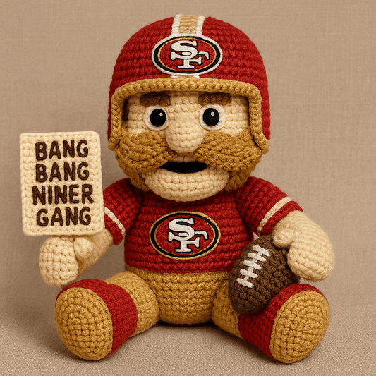 LIMITED EDITION - NEW PREMIUM NFL11 SF49 SAN FRANCISCO 49ERS HANDMADE CROCHET