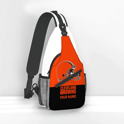 LIMITED EDITION - NEW CUSTOMIZED NFL29 CLB CLEVELAND BROWNS SLING BAG