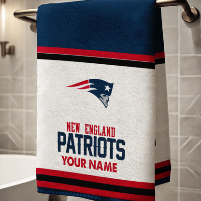 LIMITED EDITION - NEW CUSTOMIZED NFL27 NEP NEW ENGLAND PATRIOTS BATH TOWEL