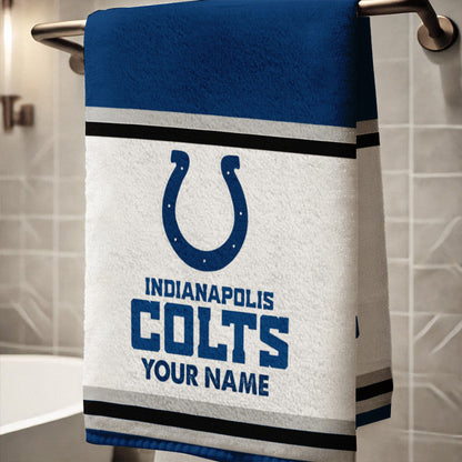 LIMITED EDITION - NEW CUSTOMIZED NFL17 IDC INDIANAPOLIS COLTS BATH TOWEL