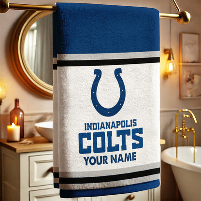 LIMITED EDITION - NEW CUSTOMIZED NFL17 IDC INDIANAPOLIS COLTS BATH TOWEL