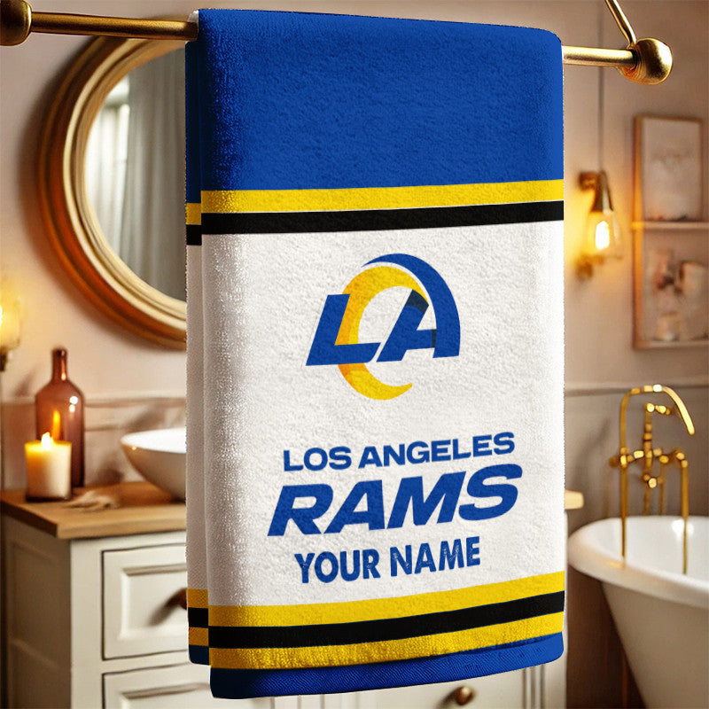 LIMITED EDITION - NEW CUSTOMIZED NFL22 LAR LOS ANGELES RAMS BATH TOWEL