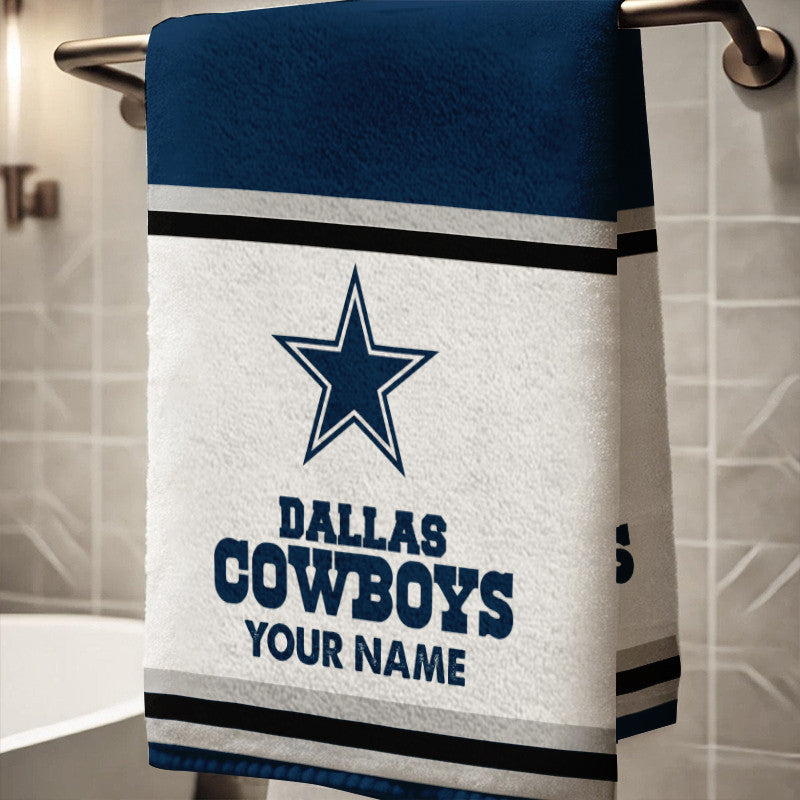 LIMITED EDITION - NEW CUSTOMIZED NFL21 DCB DALLAS COWBOYS BATH TOWEL