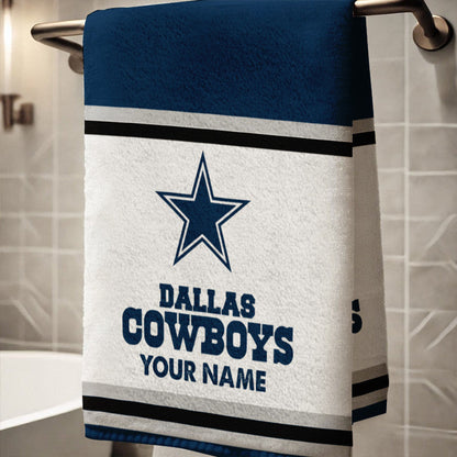 LIMITED EDITION - NEW CUSTOMIZED NFL21 DCB DALLAS COWBOYS BATH TOWEL