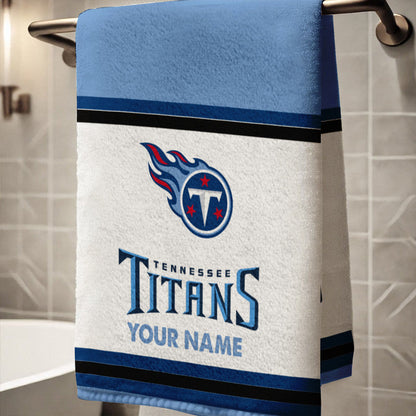 LIMITED EDITION - NEW CUSTOMIZED NFL31 TST TENNESSEE TITANS BATH TOWEL