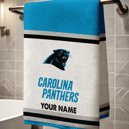 LIMITED EDITION - NEW CUSTOMIZED NFL23 CLP CAROLINA PANTHERS BATH TOWEL