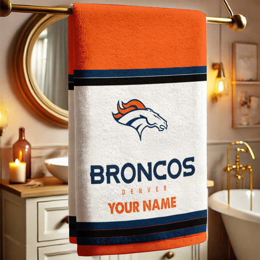 LIMITED EDITION - NEW CUSTOMIZED NFL13 DVB DENVER BRONCOS BATH TOWEL