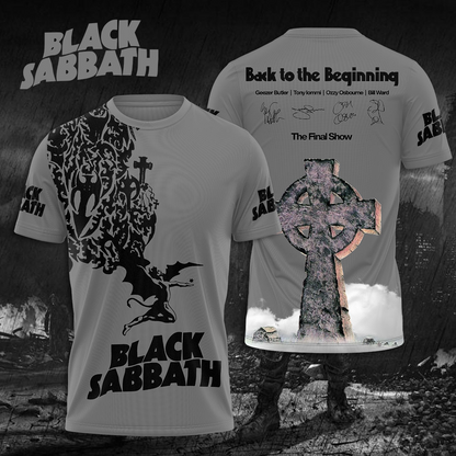 NEW PREMIUM BLACK SABBATH 3D UNISEX T-SHIRT & HOODIE