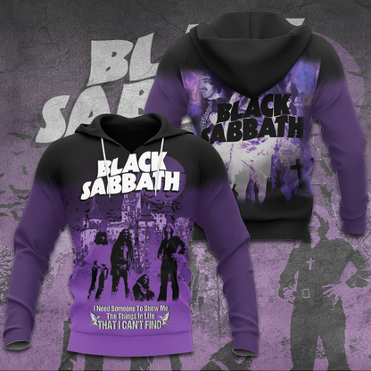 NEW PREMIUM BLACK SABBATH 3D UNISEX T-SHIRT & HOODIE
