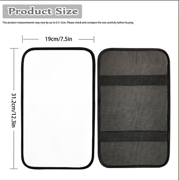 LIMITED EDITION - NEW CUSTOMIZED NHL32 SJS SAN JOSE SHARKS CAR ARMREST PAD COVER