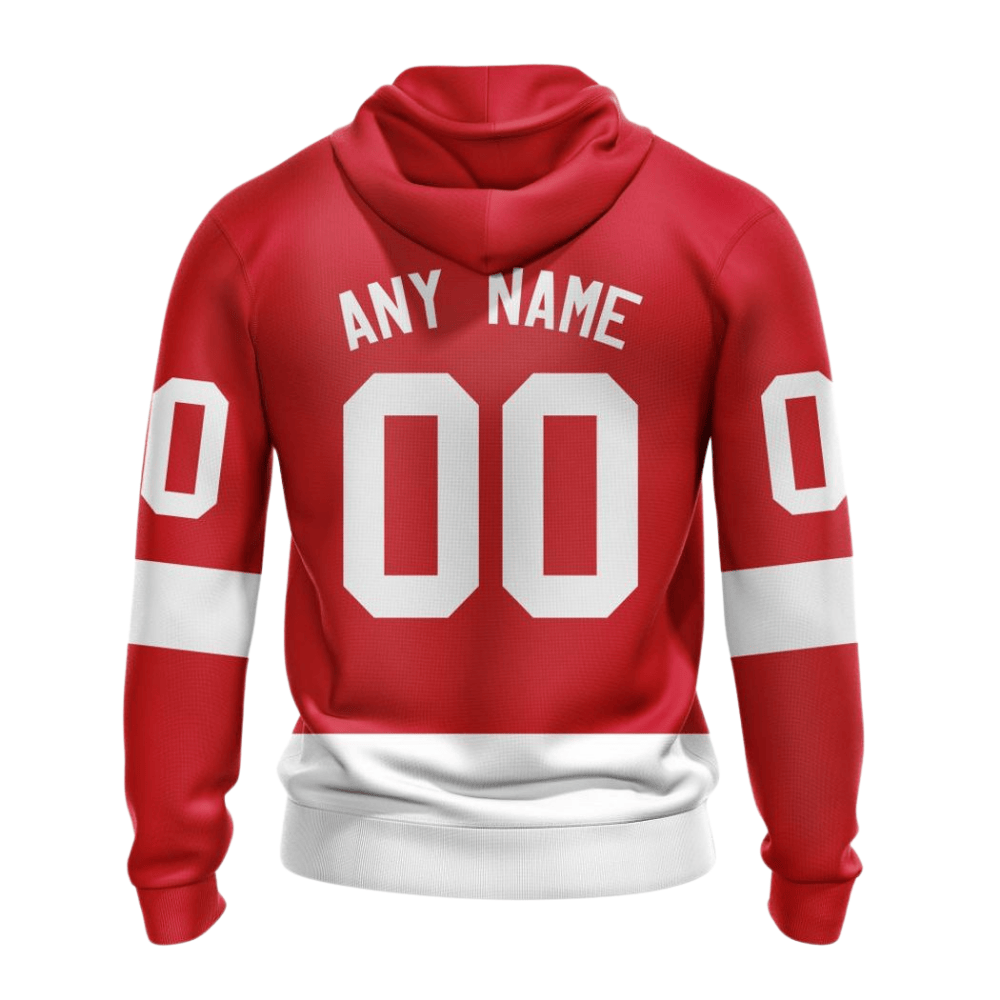 LIMITED EDITION - NEW CUSTOMIZED NHL22 DRW DETROIT RED WINGS HOODIE