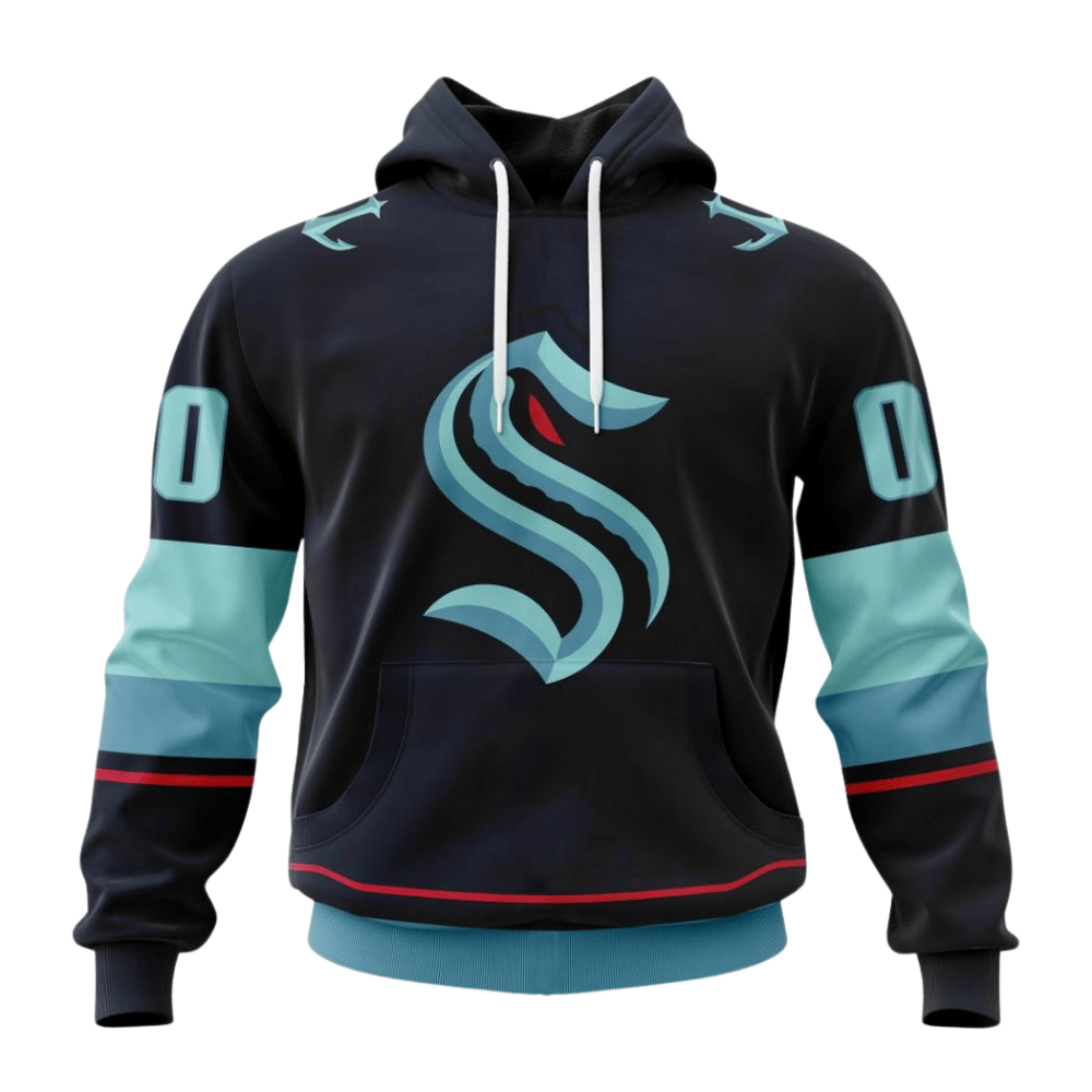 LIMITED EDITION - NEW CUSTOMIZED NHL20 STK SEATTLE KRAKEN HOODIE
