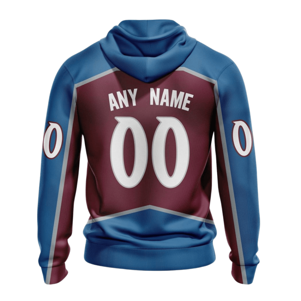 LIMITED EDITION - NEW CUSTOMIZED NHL05 CAL COLORADO AVALANCHE HOODIE