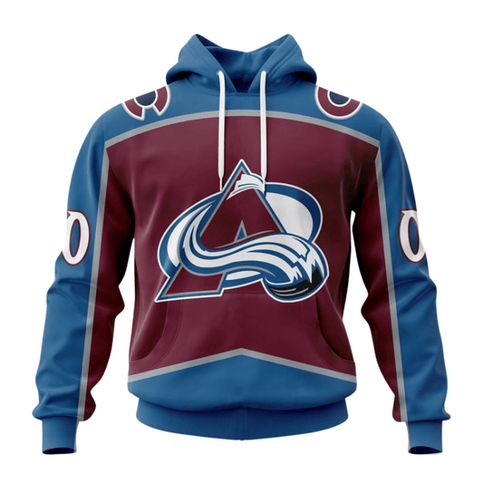 LIMITED EDITION - NEW CUSTOMIZED NHL05 CAL COLORADO AVALANCHE HOODIE