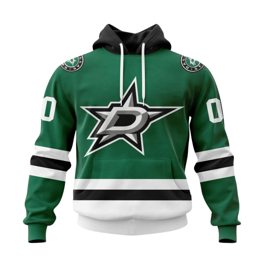 LIMITED EDITION - NEW CUSTOMIZED NHL15 DLS DALLAS STARS HOODIE
