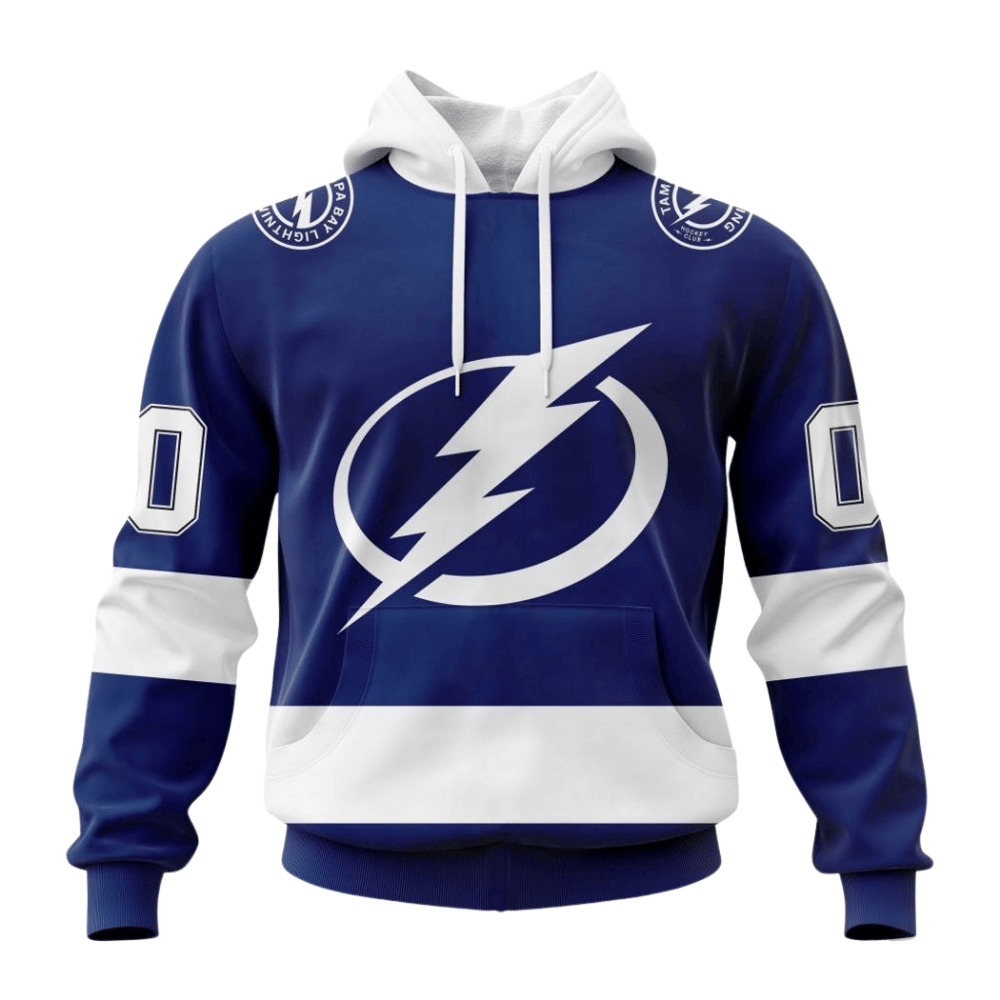 LIMITED EDITION - NEW CUSTOMIZED NHL12 TPL TAMPA BAY LIGHTNING HOODIE
