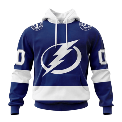 LIMITED EDITION - NEW CUSTOMIZED NHL12 TPL TAMPA BAY LIGHTNING HOODIE