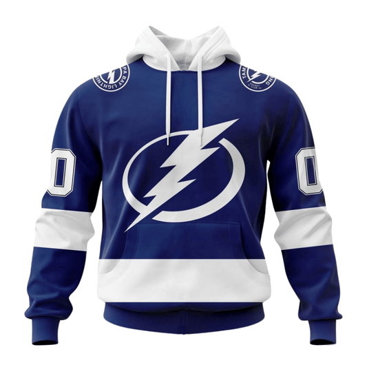 LIMITED EDITION - NEW CUSTOMIZED NHL12 TPL TAMPA BAY LIGHTNING HOODIE