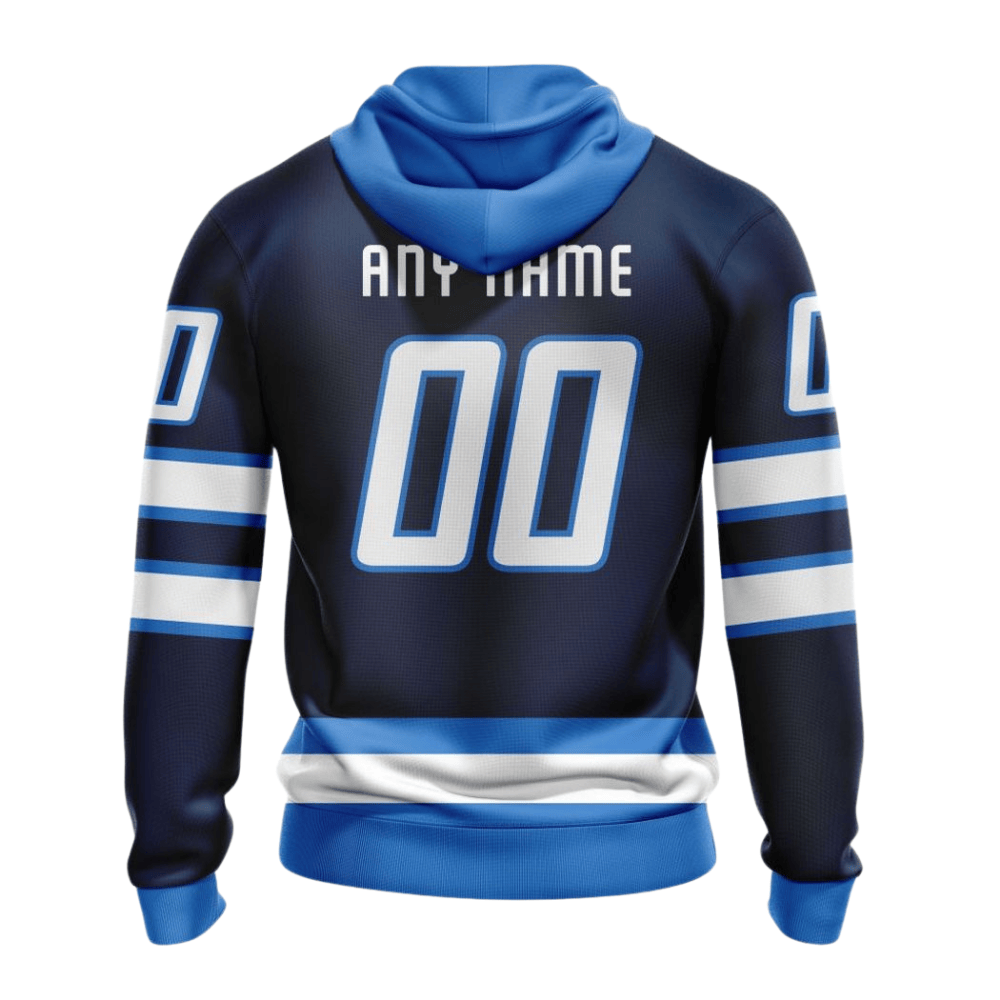 LIMITED EDITION - NEW CUSTOMIZED NHL21 WPJ WINNIPEG JETS HOODIE