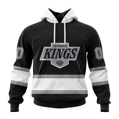 LIMITED EDITION - NEW CUSTOMIZED NHL16 LAK LOS ANGELES KINGS HOODIE