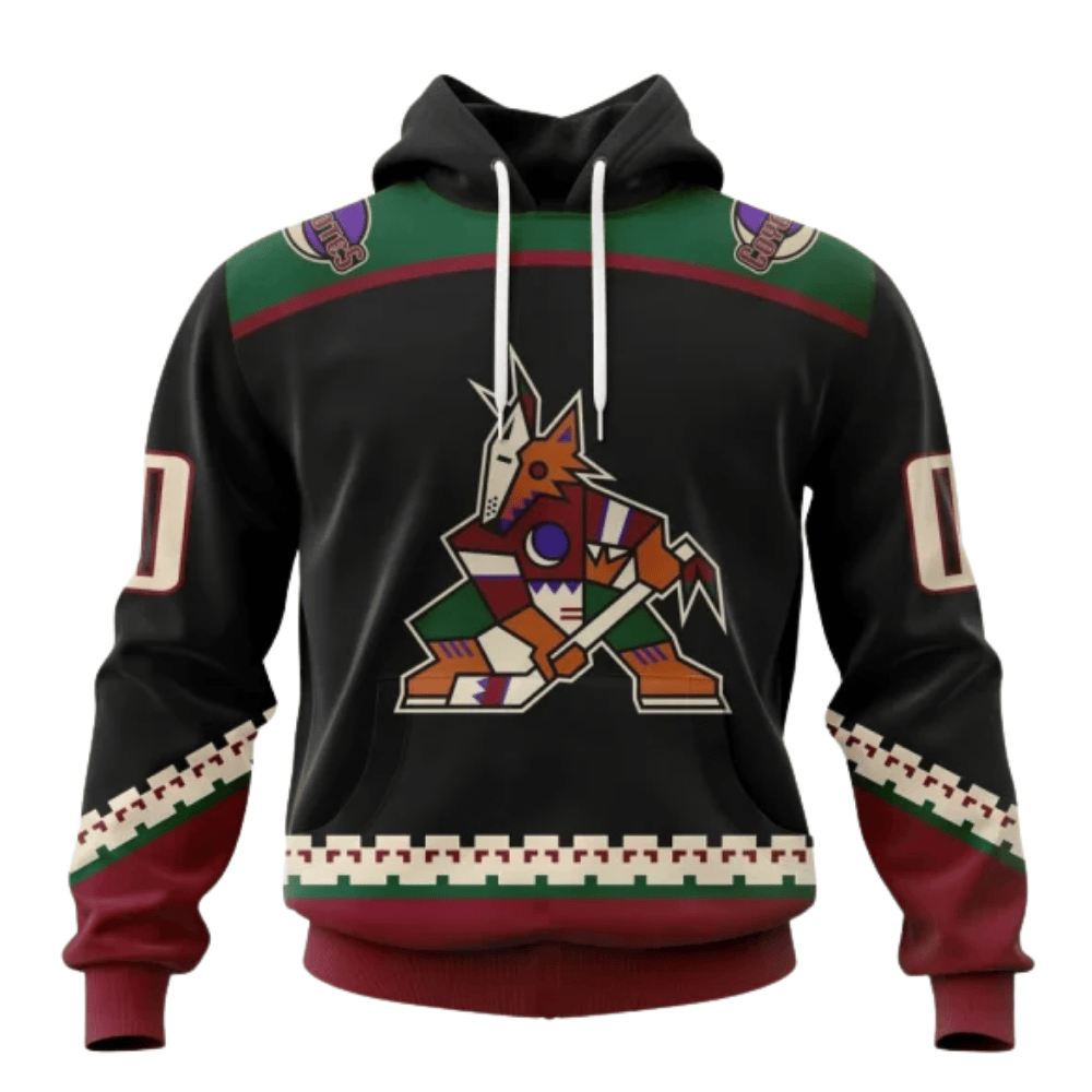 LIMITED EDITION - NEW CUSTOMIZED NHL30 AZC ARIZONA COYOTES HOODIE