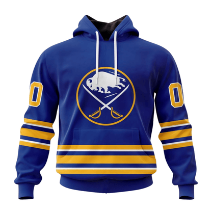 LIMITED EDITION - NEW CUSTOMIZED NHL28 BFS BUFFALO SABRES HOODIE