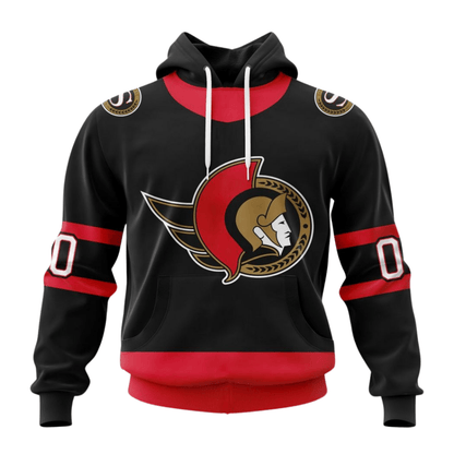 LIMITED EDITION - NEW CUSTOMIZED NHL29 OSN OTTAWA SENATORS HOODIE