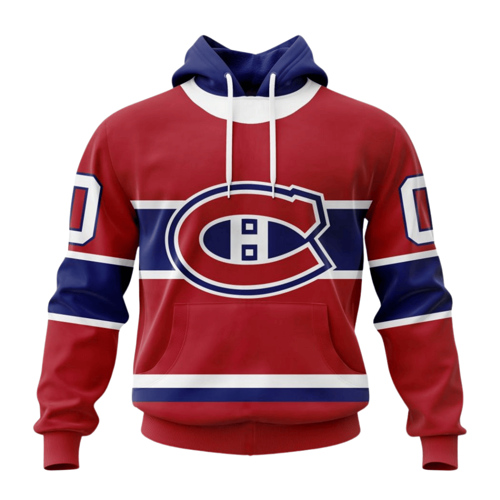 LIMITED EDITION - NEW CUSTOMIZED NHL11 MCD MONTREAL CANADIENS HOODIE
