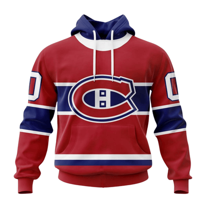 LIMITED EDITION - NEW CUSTOMIZED NHL11 MCD MONTREAL CANADIENS HOODIE