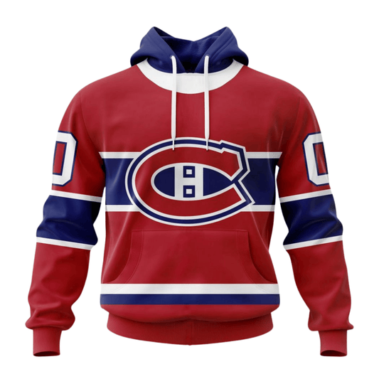 LIMITED EDITION - NEW CUSTOMIZED NHL11 MCD MONTREAL CANADIENS HOODIE