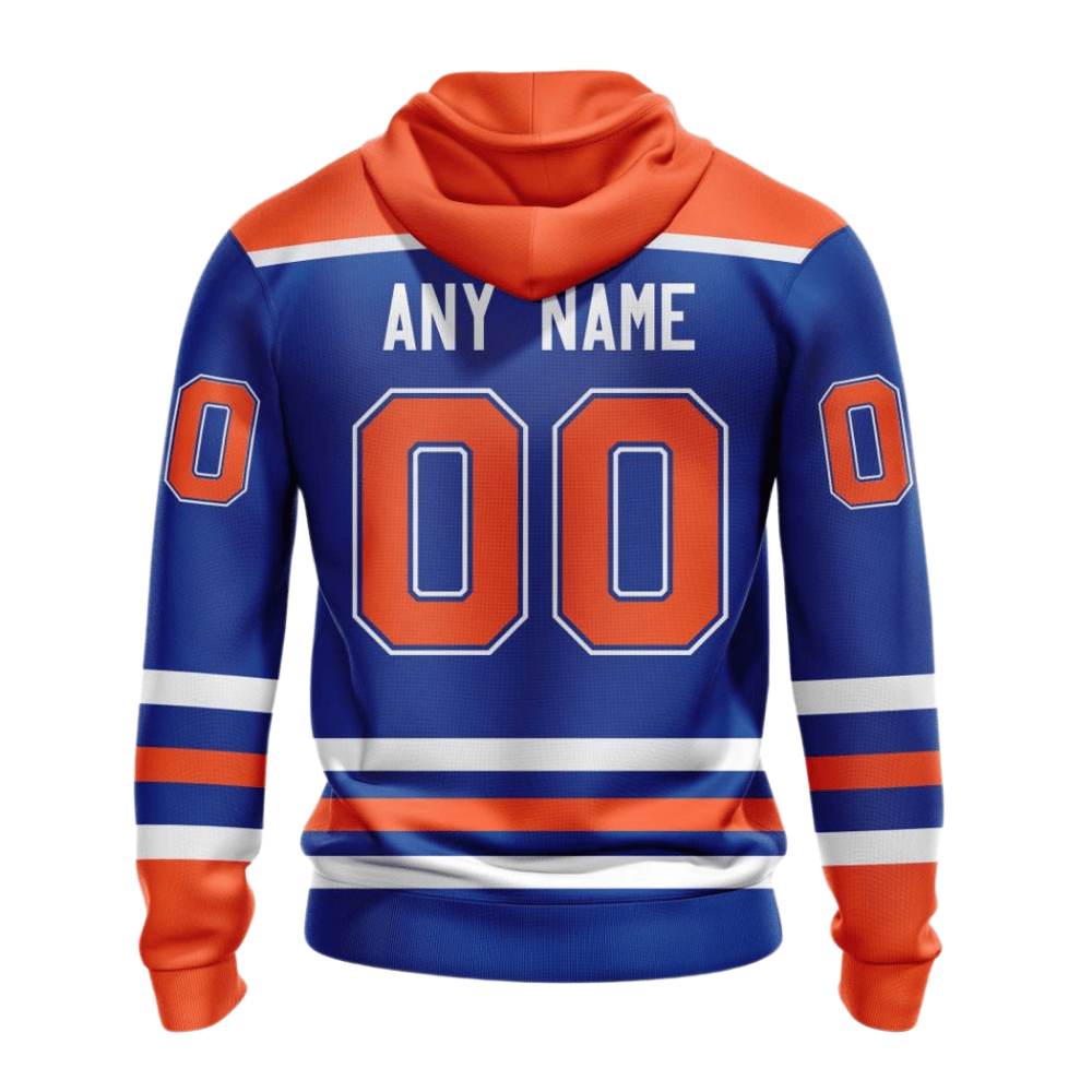LIMITED EDITION - NEW CUSTOMIZED NHL03 EMO EDMONTON OILERS HOODIE