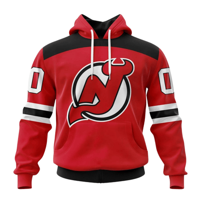 LIMITED EDITION - NEW CUSTOMIZED NHL06 NJD NEW JERSEY DEVILS HOODIE