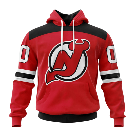 LIMITED EDITION - NEW CUSTOMIZED NHL06 NJD NEW JERSEY DEVILS HOODIE