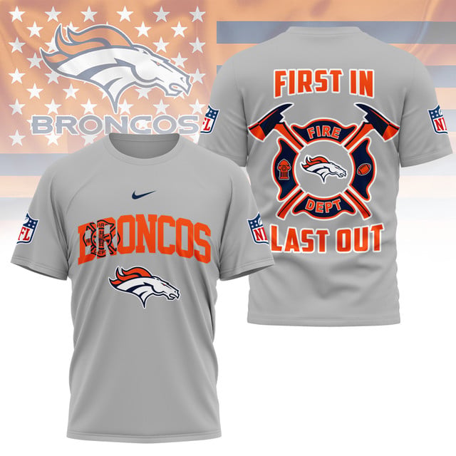 LIMITED EDITION - NEW CUSTOMIZED NFL13 DVB DENVER BRONCOS FIRE DEPT 3D SHIRT