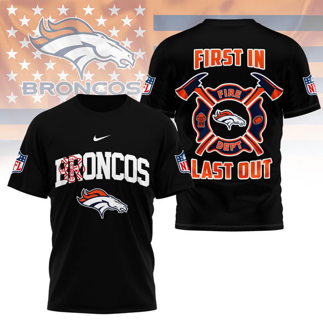 LIMITED EDITION - NEW CUSTOMIZED NFL13 DVB DENVER BRONCOS FIRE DEPT 3D SHIRT
