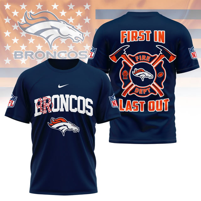 LIMITED EDITION - NEW CUSTOMIZED NFL13 DVB DENVER BRONCOS FIRE DEPT 3D SHIRT