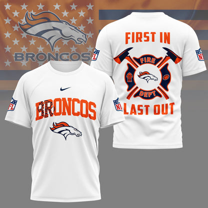 LIMITED EDITION - NEW CUSTOMIZED NFL13 DVB DENVER BRONCOS FIRE DEPT 3D SHIRT