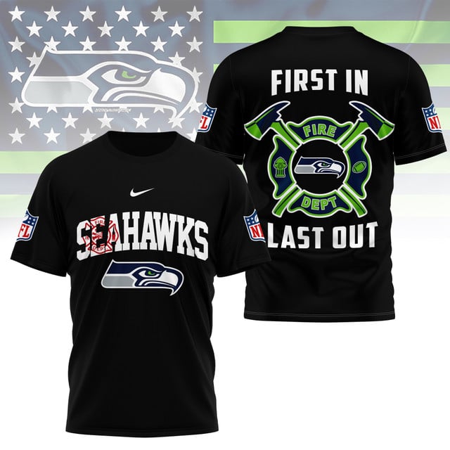 LIMITED EDITION - NEW CUSTOMIZED NFL06 SSH SEATTLE SEAHAWKS FIRE DEPT 3D SHIRT