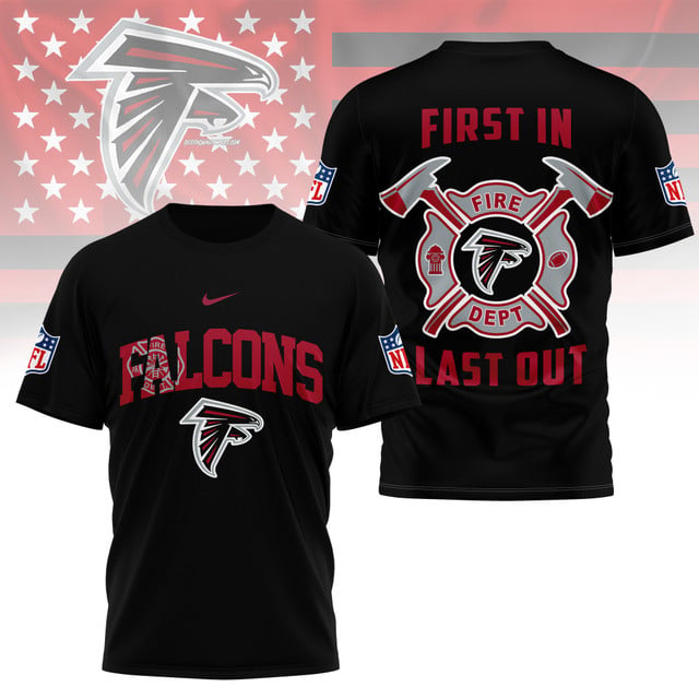 LIMITED EDITION - NEW CUSTOMIZED NFL18 ATF ATLANTA FALCONS FIRE DEPT 3D SHIRT