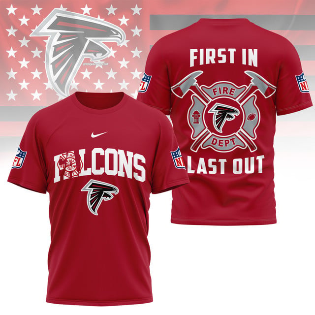 LIMITED EDITION - NEW CUSTOMIZED NFL18 ATF ATLANTA FALCONS FIRE DEPT 3D SHIRT
