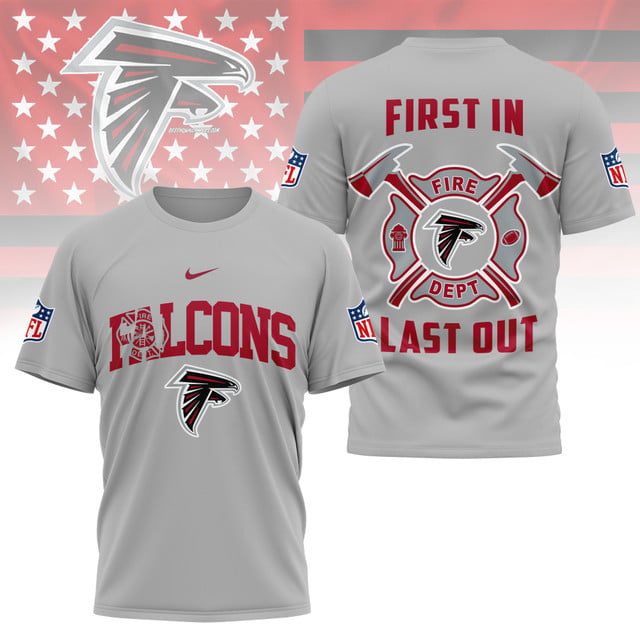 LIMITED EDITION - NEW CUSTOMIZED NFL18 ATF ATLANTA FALCONS FIRE DEPT 3D SHIRT