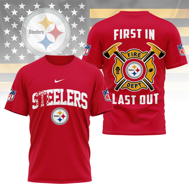 LIMITED EDITION - NEW CUSTOMIZED NFL14 PSB PITTSBURGH STEELERS FIRE DEPT 3D SHIRT
