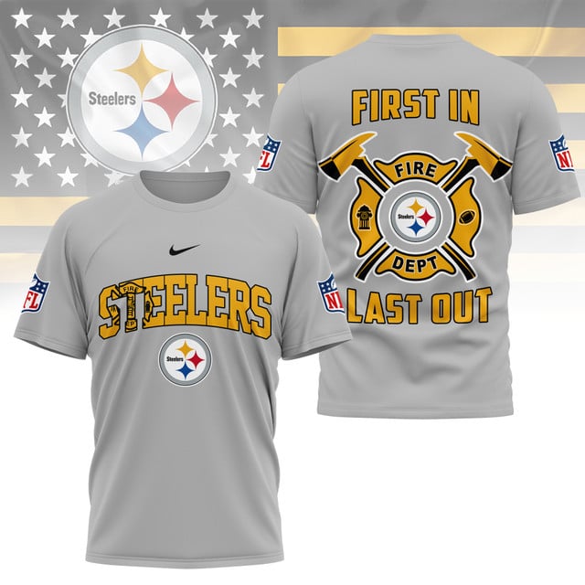 LIMITED EDITION - NEW CUSTOMIZED NFL14 PSB PITTSBURGH STEELERS FIRE DEPT 3D SHIRT