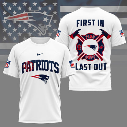 LIMITED EDITION - NEW CUSTOMIZED NFL27 NEP NEW ENGLAND PATRIOTS FIRE DEPT 3D SHIRT