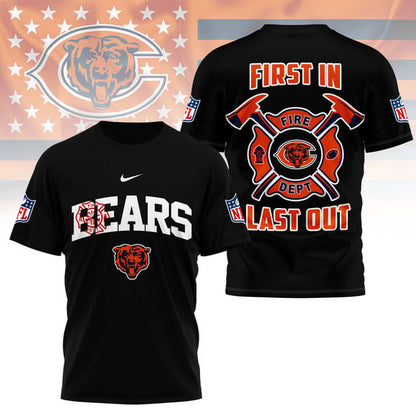 LIMITED EDITION - NEW CUSTOMIZED NFL26 CCB CHICAGO BEARS FIRE DEPT 3D SHIRT