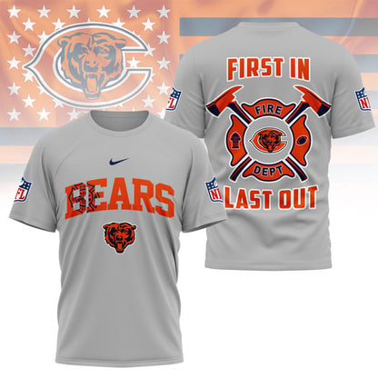 LIMITED EDITION - NEW CUSTOMIZED NFL26 CCB CHICAGO BEARS FIRE DEPT 3D SHIRT