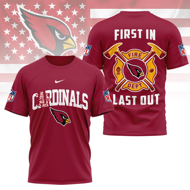 LIMITED EDITION - NEW CUSTOMIZED NFL20 ARC ARIZONA CARDINALS FIRE DEPT 3D SHIRT