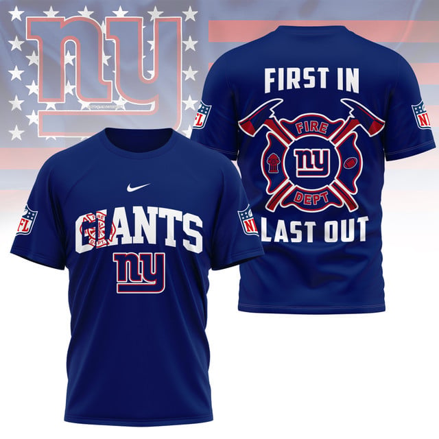 LIMITED EDITION - NEW CUSTOMIZED NFL32 NYG NEW YORK GIANTS FIRE DEPT 3D SHIRT